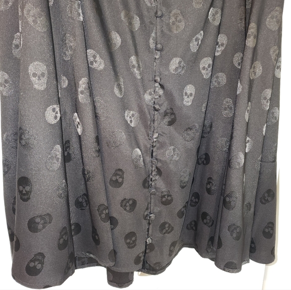 Torrid Black Skull Sheen Dress - Picture 4 of 5